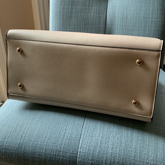 Dune London Beige Solid Handheld Bag - Picture 6 of 8